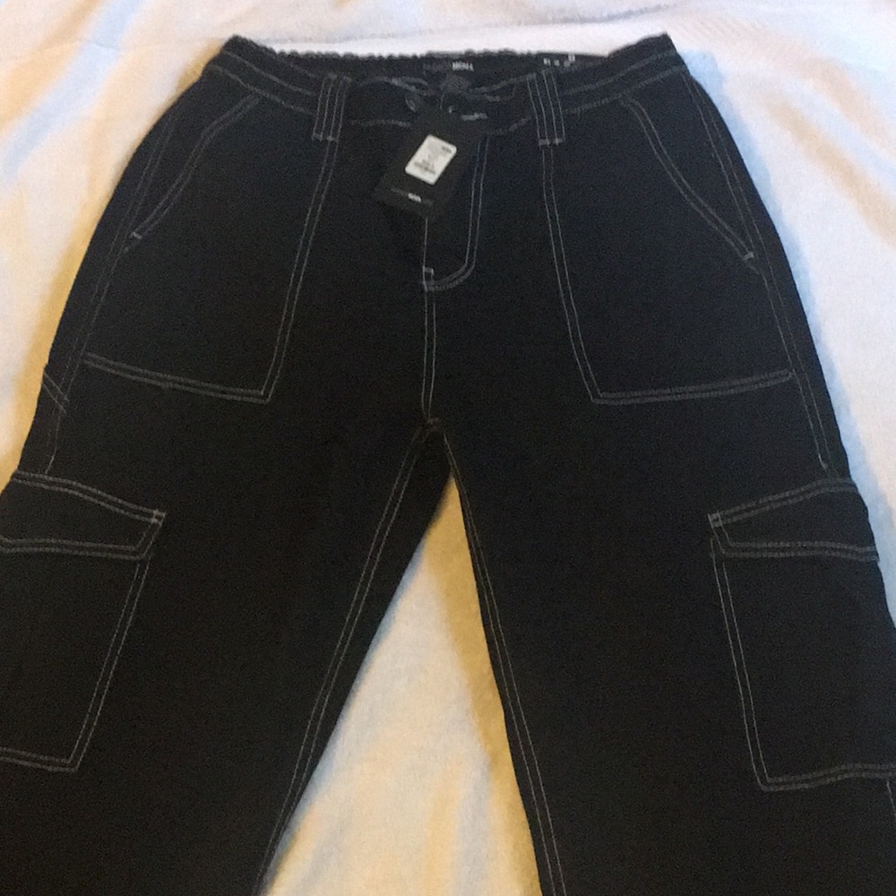 Fashion Nova Black Cargo Pants